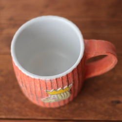 ■橘色國王馬克杯■ 第3張的照片