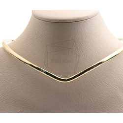 CHN-076-G【1個入り】チョーカーのネックレス,Round Choker Collar Necklace 6枚目の画像