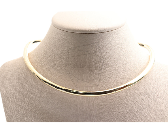 CHN-084-G【1個入り】チョーカーのネックレス,Round Choker Collar Necklace 5枚目の画像