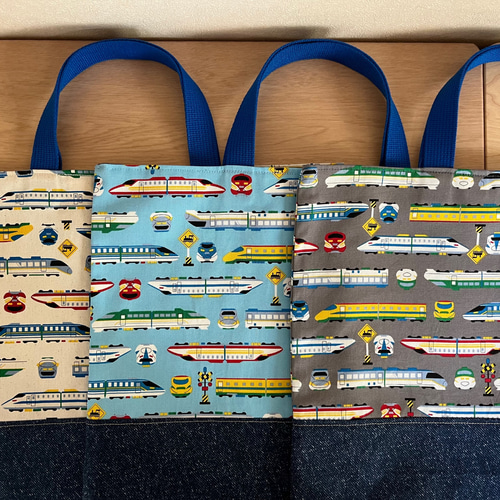 ☆ループ付き♪色、サイズ、ショルダー選べます♪2点セット 新幹線