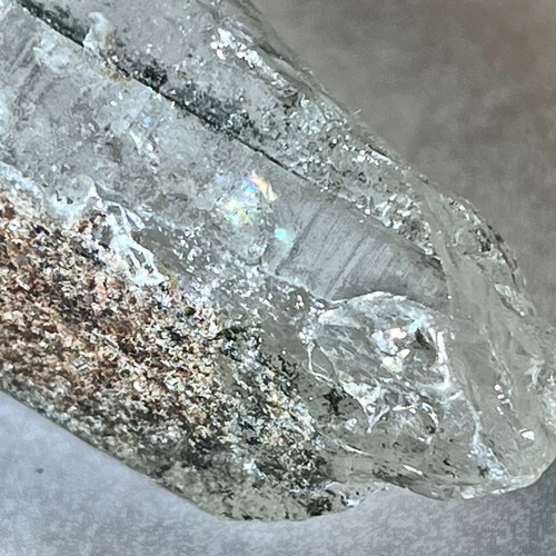 レシーバー　レインボー　苔入り水晶　ガーデンクォーツ　マスタークリスタル　原石 レシーバー レインボー 苔入り水晶 ガーデンクォーツ マスター