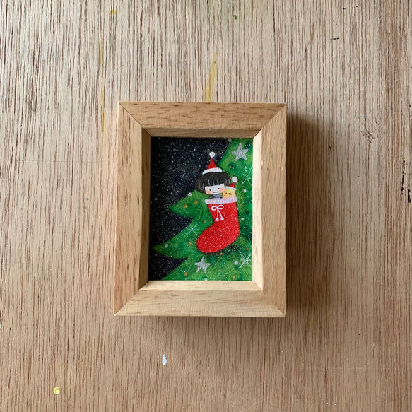 特色作品：Creema限量版「聖誕夢」迷你相框閃閃發光的原創藝術 第1張的照片