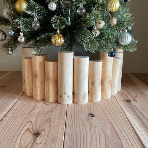 クリスマスツリー ナチュラル 足隠し 足元隠し キズ防止フェルトシール