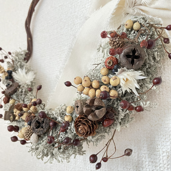 dried flower wreath 3枚目の画像