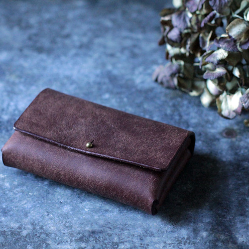 ブラウンレザー名刺入れ GANZO ブラウンレザー名刺入れ GANZO ブラウン