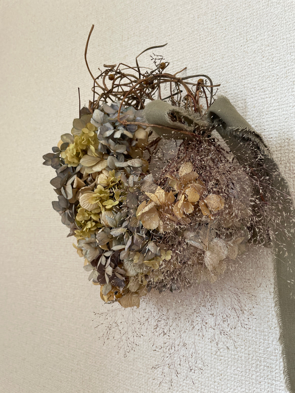 dried flower wreath 2枚目の画像