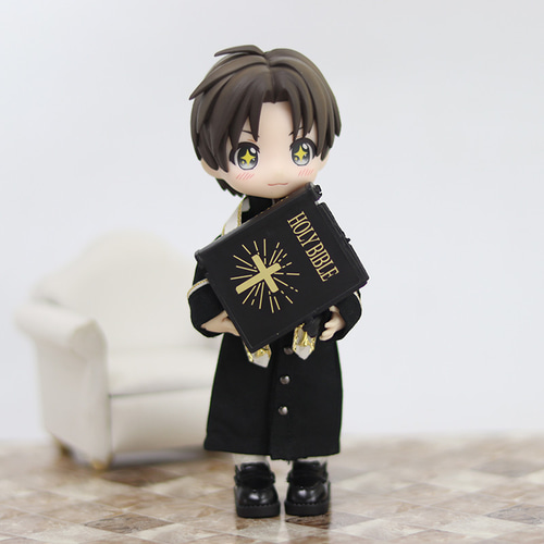 オビツ11 1/12ドール服 ドールウェア パードレセット 神父服