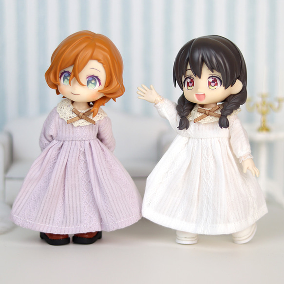 オビツ11 1/12ドール服 ドールウェア ワンピース 4色 ドレス