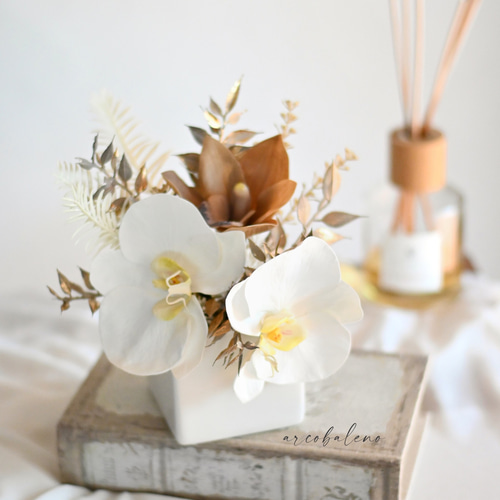 シンビジウム アートフラワー クリーム色 【公式通販】