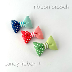 ribbon brooch 『soda pop』(オーダー品) 3枚目の画像