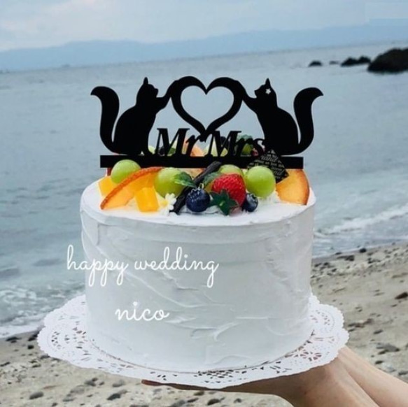 NO.001【即納】サッカー⚽️ ×ブーケ　シルエットケーキトッパー　ウェディングケーキ　結婚式　スポーツ 3枚目の画像