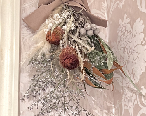 クリスマススワッグ＊ネイティブフラワー☆ドライフラワースワッグ 7814769a933cad069031111ade01de