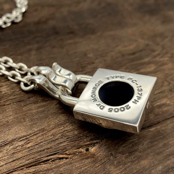 南京錠 ネックレス/シルバー925 つけっぱなし/シルバーネックレス メンズ/パンクロック/男性へのプレゼント/137 IS