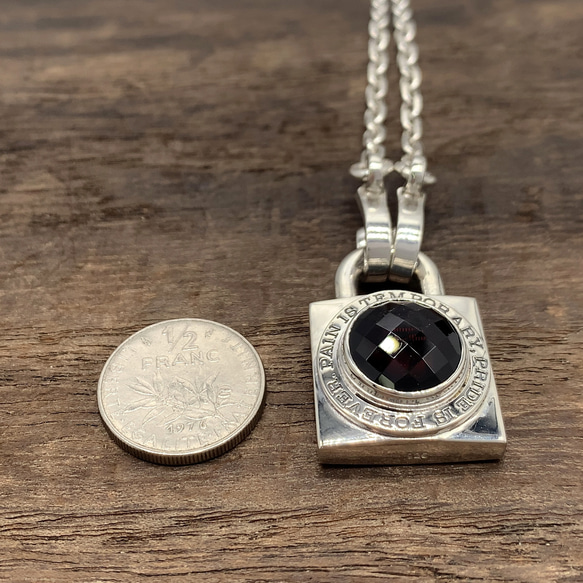 南京錠 ネックレス/シルバー925 つけっぱなし/シルバーネックレス メンズ/パンクロック/男性へのプレゼント/137 IS