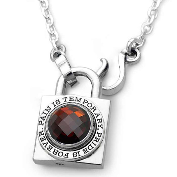 南京錠 ネックレス/シルバー925 つけっぱなし/シルバーネックレス メンズ/パンクロック/男性へのプレゼント/137 IS