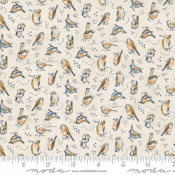 USAコットン(110×50) moda Nutmeg 小鳥 4枚目の画像