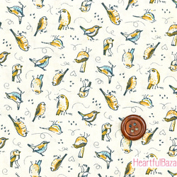 USAコットン(110×50) moda Nutmeg 小鳥 1枚目の画像
