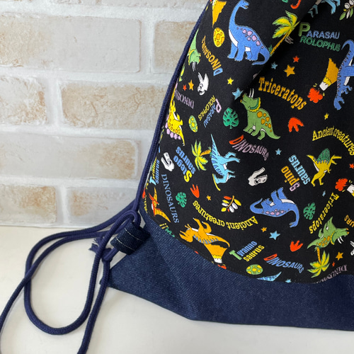 恐竜☆レッスンバッグ３点セット☆ハンドメイド 特集掲載］【新色】【単品購入可】入園入学3点セット(恐竜3つ込