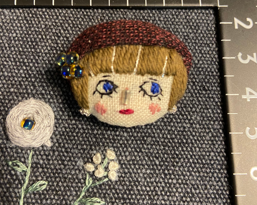 最後の値下げ ハンドメイド 春の刺繍ブローチ 刺繍ブローチ 春