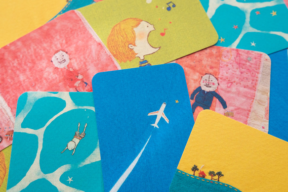 九井一　フォトカード&名刺　12枚セット Kamiwaza 和紙製IDカードケース／ID card Holder（ヨコ型） 全4