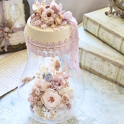 1点限定 プリザーブドフラワー インテリア雑貨 シャビーピンクの