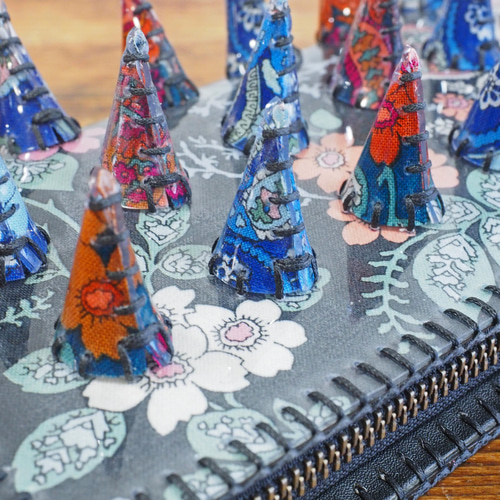 Minyonperi♡アコーディオンお財布ショルダーリバティフラワーパワー Minyonperi様専用♡アコーディオンお財布ショルダーリバティフラワーパワー