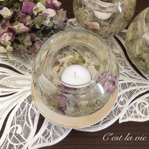 オレガノケントビューティーのジェルキャンドルホルダー 3枚目の画像