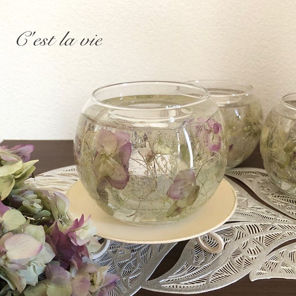 オレガノケントビューティーのジェルキャンドルホルダー 1枚目の画像