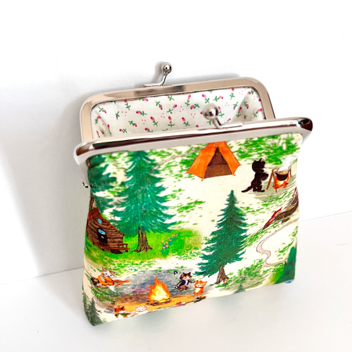 ユキエモン キャンプ がま口財布 がま口 手芸作家 cantabile 通販