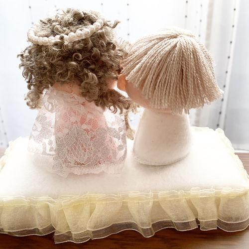 Wedding Dole*.＊ 置物✽結婚式✽カップル✽置物✽人形✽プチギフト
