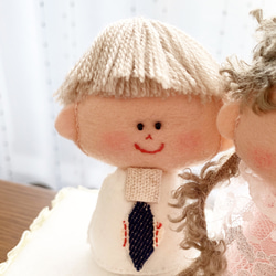 *.＊Wedding Dole*.＊ 置物✽結婚式✽カップル✽置物✽人形✽プチギフト✽女の子✽男の子✽ 4枚目の画像