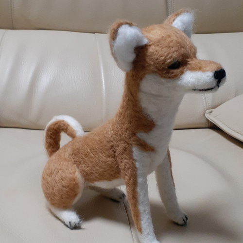 羊毛フェルト 柴犬ちゃん 羊毛フェルト Kingこうた 通販