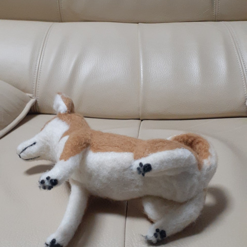 羊毛フェルト 柴犬ちゃん 羊毛フェルト Kingこうた 通販