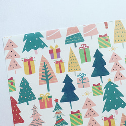 数量限定　オリジナル デザインペーパー クリスマスツリー　A4 10枚 1枚目の画像