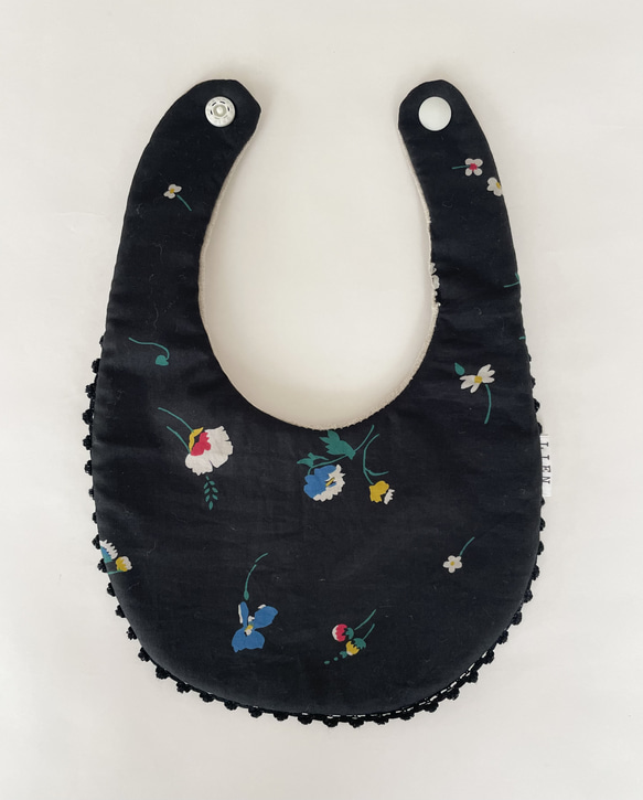 flower race bib--navy-- 5枚目の画像