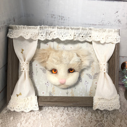 木製フォトフレーム 羊毛フェルト 飾り アンティーク調 ギフト フォト