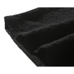 ジャガード織りコットンリネン 綿麻ロングジャケット　羽織　コート　カーディガン  ブラック　L120BL 8枚目の画像