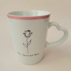 韓国風イラスト(花)マグカップ 2枚目の画像