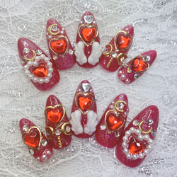 量産型 地雷系 ヲタ活 ジャニ ヲタ 推しネイル ネイルチップ 魔法少女