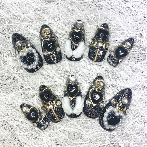 201 量産型ネイルチップ 地雷系 韓国 ジャニオタ