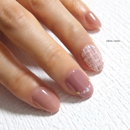 No.438]ツイード/チェック/上品/普段使い/お出かけ/旅行/大人/シアー  