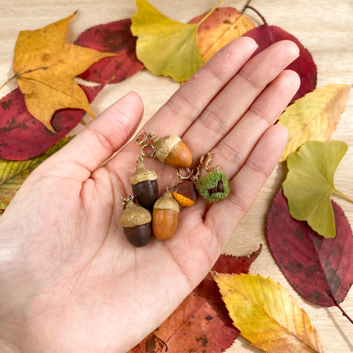 2way】どんぐりキーホルダー/マスクチャーム マスクアクセサリー 日な