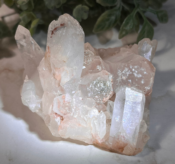 マニカラン　水晶　虹 原石】マニカラン水晶（インド、マニカラン産）90.59 g | 天然石