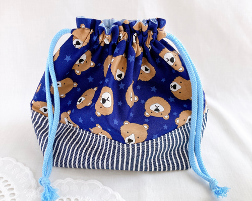 カラフル☆バルーンくまさん お弁当袋 コップ袋 ハンドメイド d70338427ba75b9bef9ae5fe3c15af