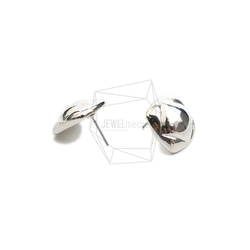 ERG-2212-R【2件】方形耳環，方形耳釘/15mm X 15mm 第3張的照片