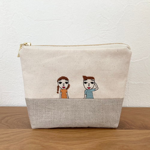 フラットポーチ☆ハンドメイド☆オーダーページ【ミニ】83 フラット