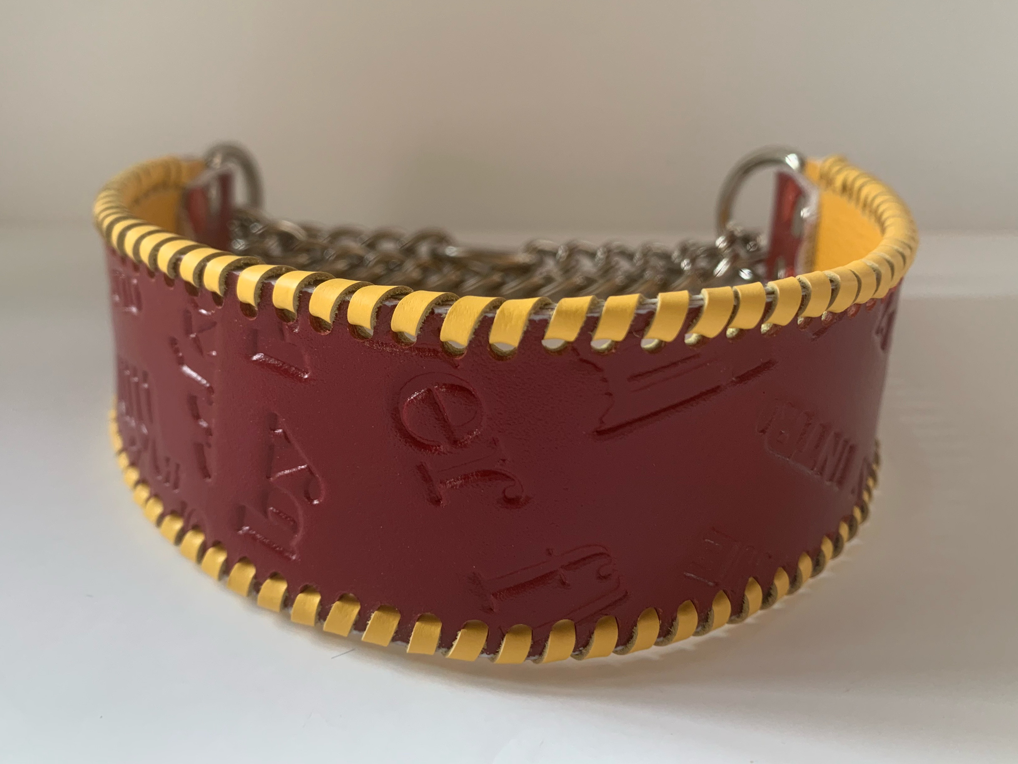 犬の本革ハーフチョークNo.181(大型犬)