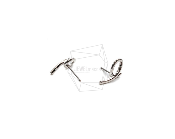 ERG-2219-R【2個入り】リボンピアス,Ribbon Earring/8.4mm X 15mm 3枚目の画像