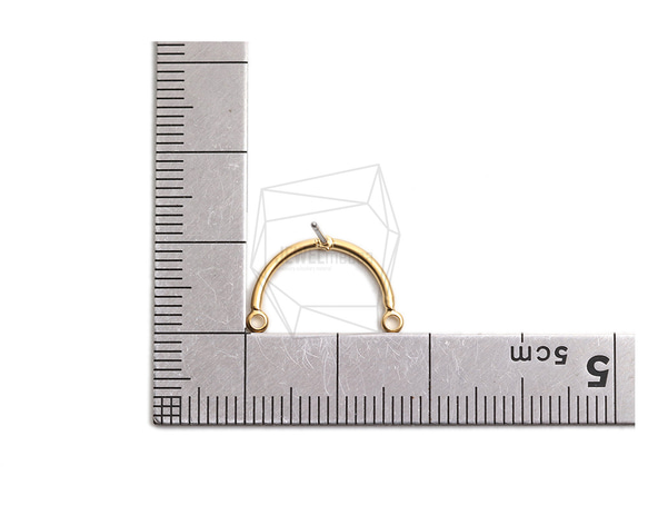 ERG-2222-MG【2件】U型耳環,U型耳釘/10.7mm X 17mm 第5張的照片