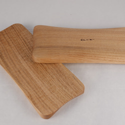 木彫りの寿司皿　お皿/木製/天然オイル 2枚目の画像